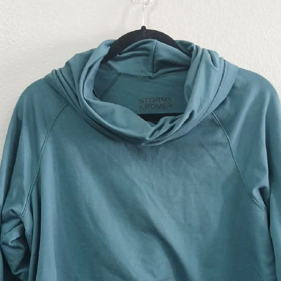 Stormy Kromer Teal Women's Cowl Sweater XL - Picture 5 of 6